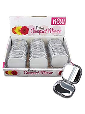 Folding compact mirror display ( Case of 72 )