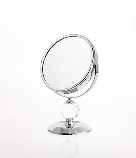 Danielle Single Crystal Ball 7x Magnification Mini Vanity Mirror