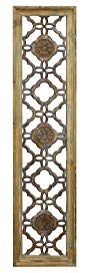 New Pacific Direct Lourdes Wall Decor D Distressed Mirror Panel Screen,Fully Assembled