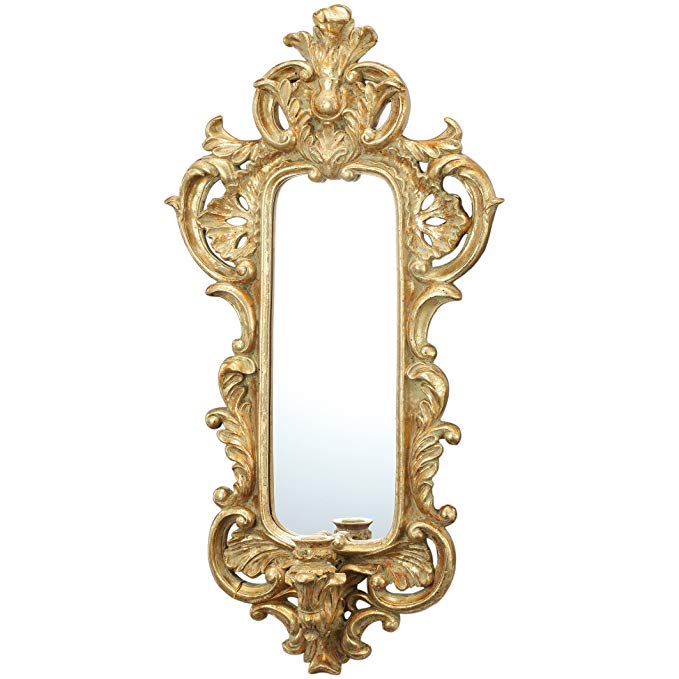 A&B Home HP75783 Marcelle Wall Mirror with Candle Holder