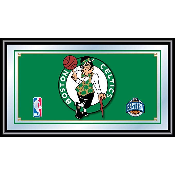 Trademark Gameroom NBA Boston Celtics Framed Logo Mirror