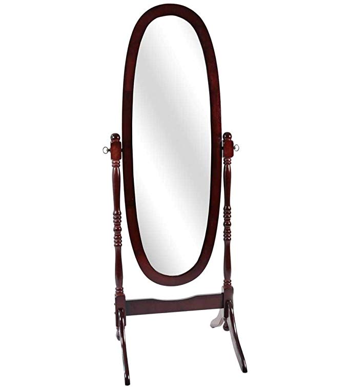 Monarch Specialties Oval Cheval Mirror