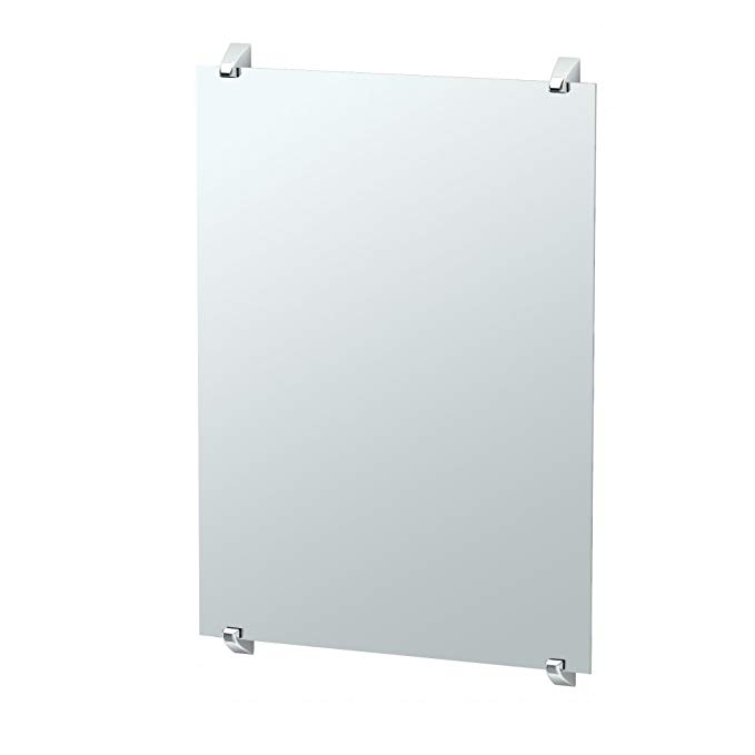 Gatco 1583 Quantra Minimalist Bathroom Fixed Mounted Mirror, 30