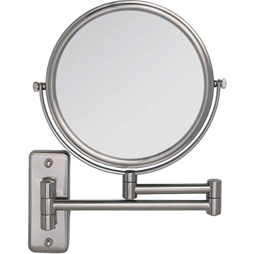 Dual-Sided Wall Mount Make-Up Mirror 5X-1X