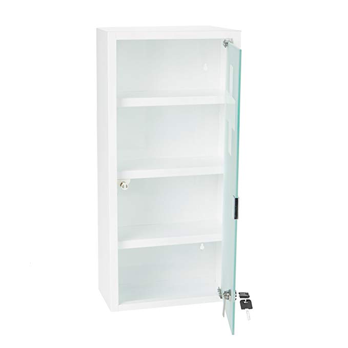 Mind Reader MEDCAB4-Wht Medicine Cabinet, White