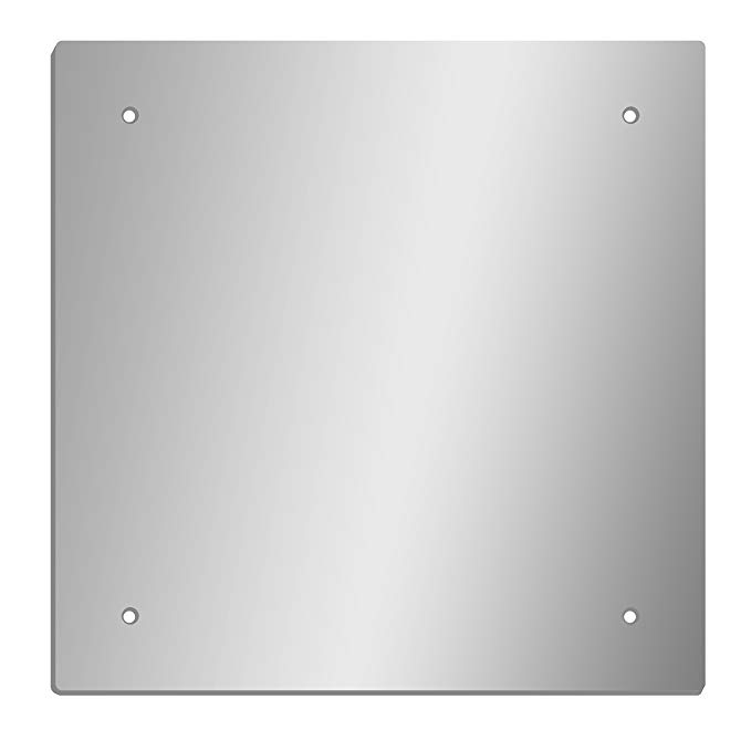 GLOSSY GALLERY Square Shatterproof Acrylic Safety Mirror With Screw Mount Set - 24in x 24in