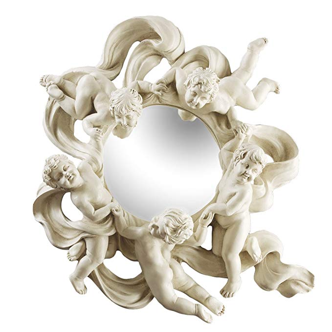 Design Toscano Cherub's Playful Dance Petite Wall Mirror