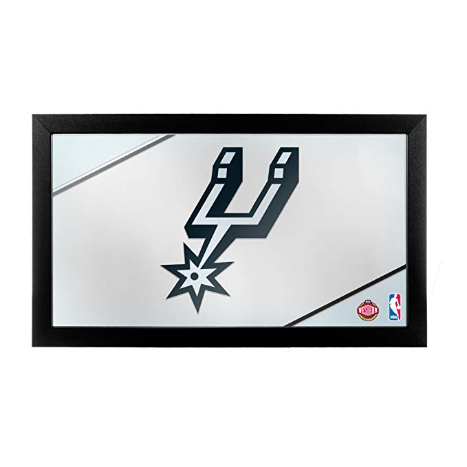 Trademark Gameroom NBA San Antonio Spurs Framed Logo Mirror