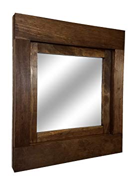 Farmhouse Accent Framed Mirror Available in Two Sizes and 20 Colors - Wall Mirror - Rustic Barn Style Home Decor – Barnwood - Housewares - Woodwork - by Renewed Decor
