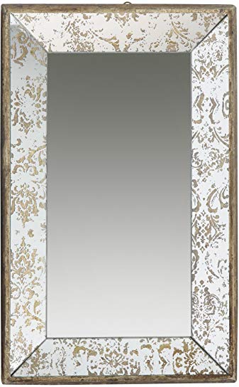 A&B Home 31500 Antique Style Frameless Wall Mirror Tray, 20 by 12-Inch
