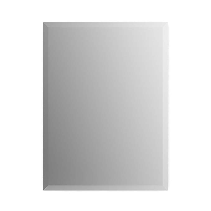 Delta Wall Mount 19 in. x 28 in. Small (S2) Rectangular Frameless TRUClarity Deluxe Glass Bathroom Mirror with Easy-Cleat Flush Mounting Hardware