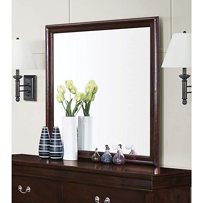Coaster Home Furnishings 202414 Traditional Mirror, Cappuccino
