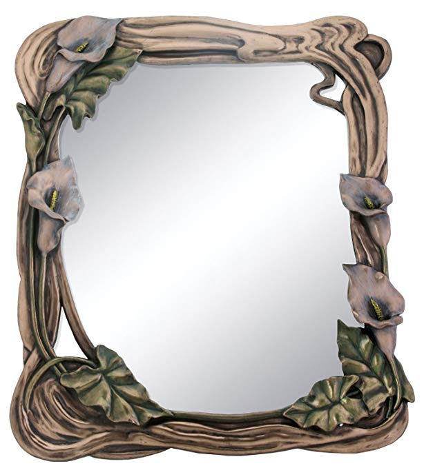 Art Nouveau Calla Lilly Mirror Display Decoration