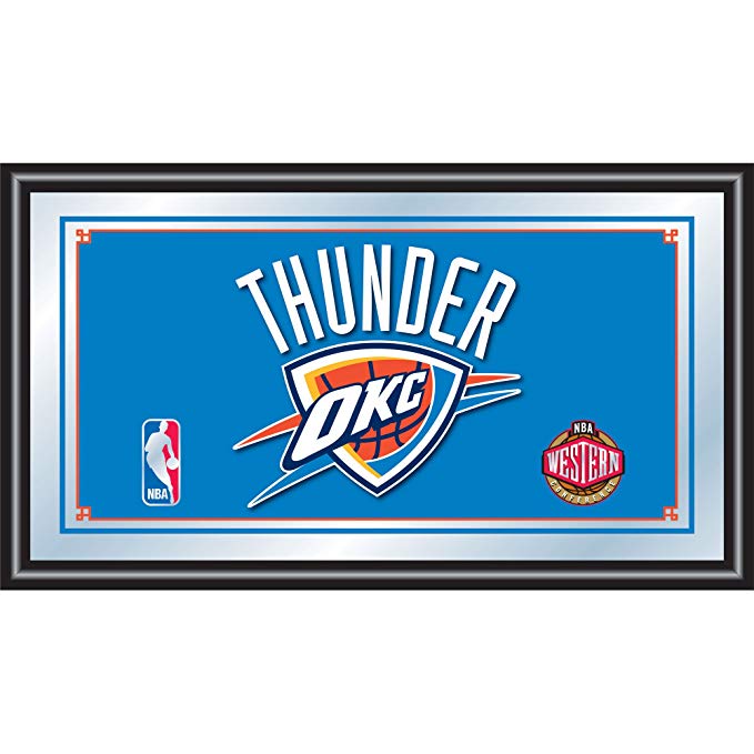 NBA Oklahoma City Thunder Framed Logo Mirror